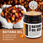 Raw batana nuts with pure batana oil jar, natural organic hair‑thickening ingredient